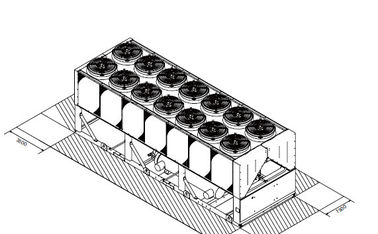 Professional R134a Air Conditioning Heat Pump Condensing Unit Low Noise